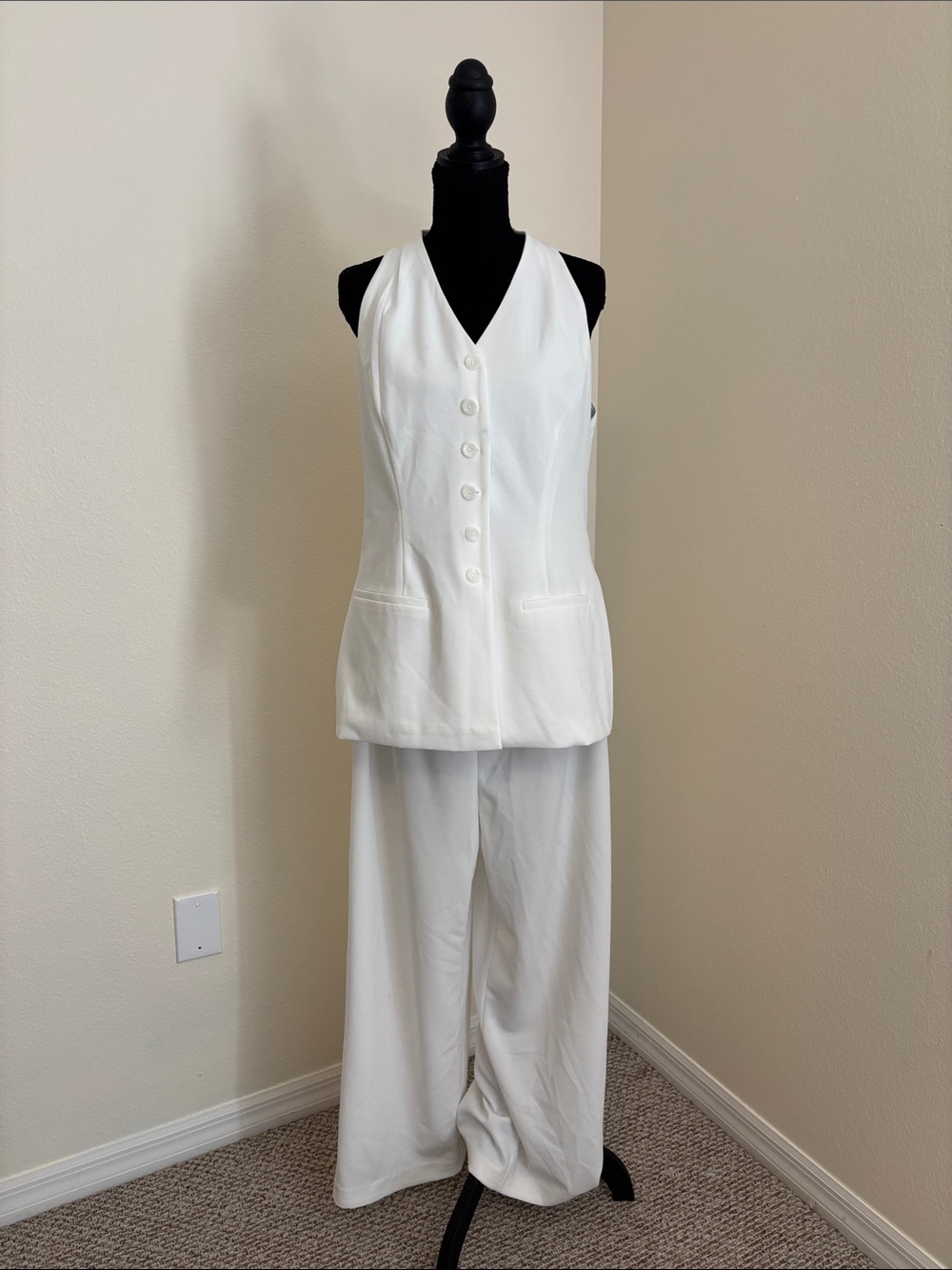 Calvin Klein White Jumpsuit